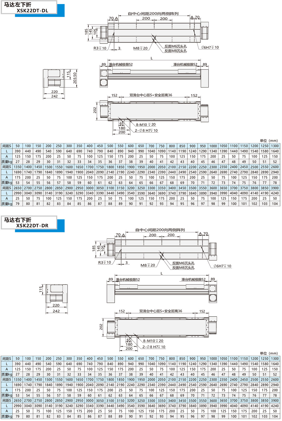 双动力皮带模组XSK-22DT