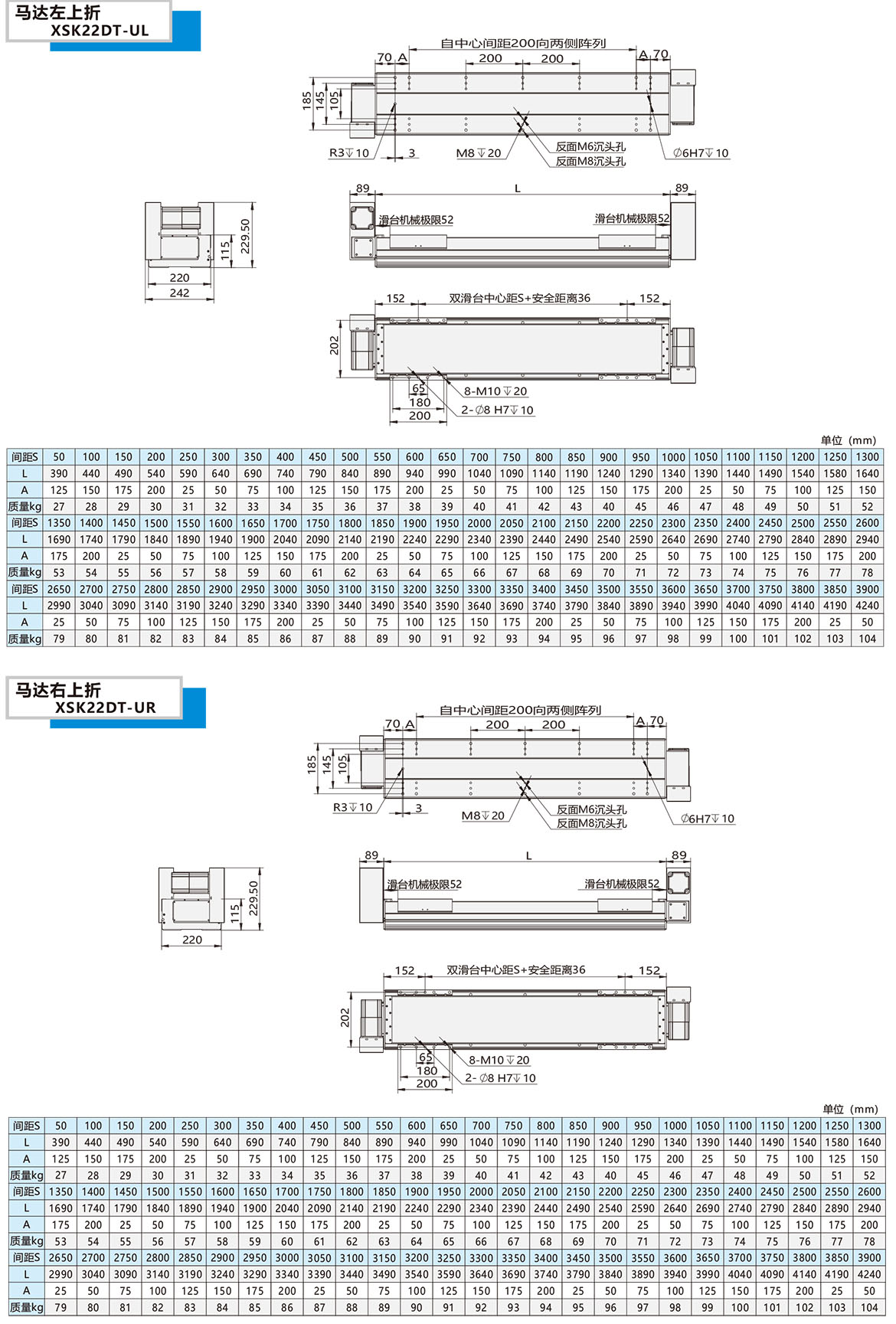 双动力皮带模组XSK-22DT