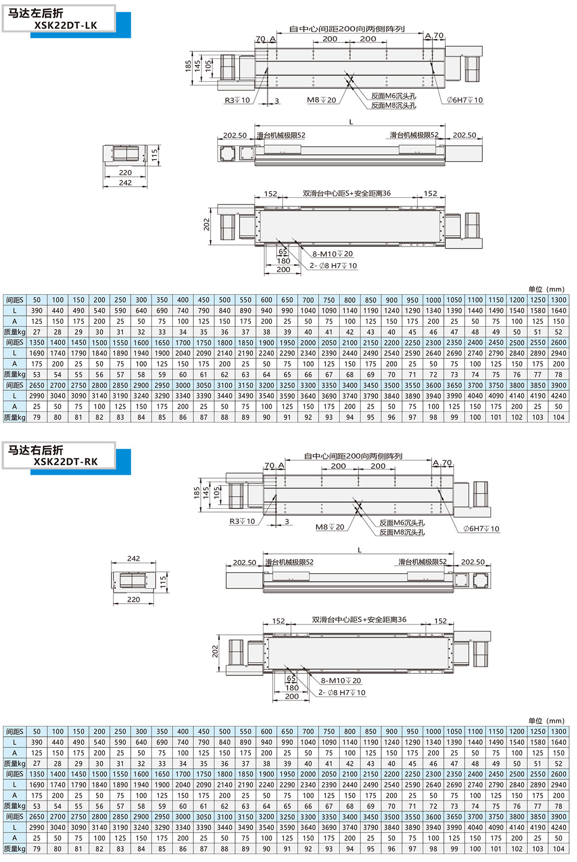 双动力皮带模组XSK-22DT