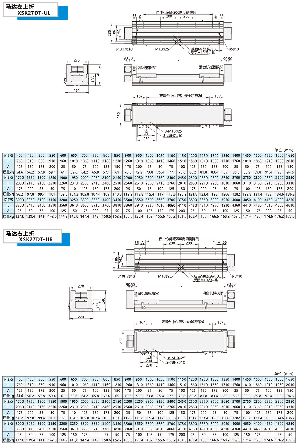 双动力皮带模组XSK-27DT